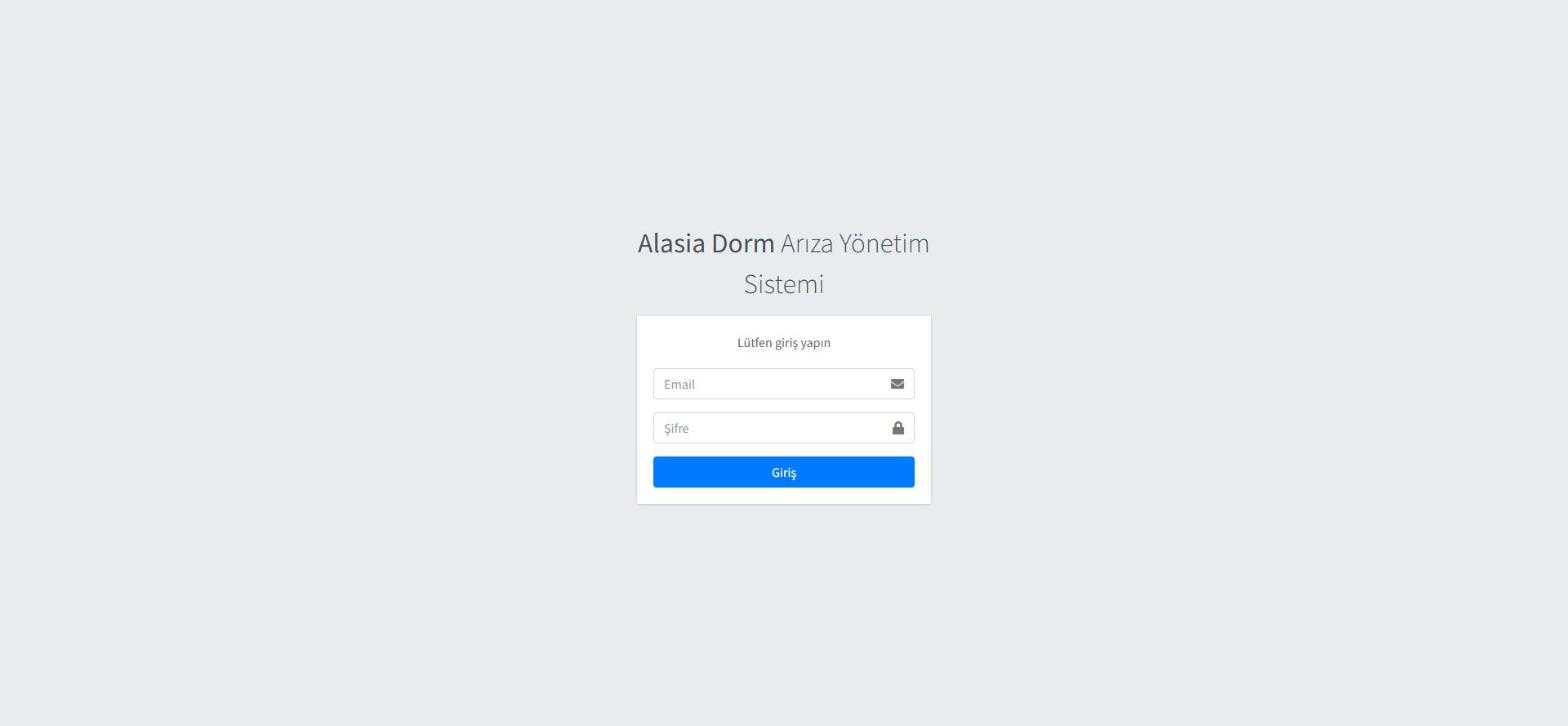Yurt Yönetim Sistemi (Alasia Dorm)