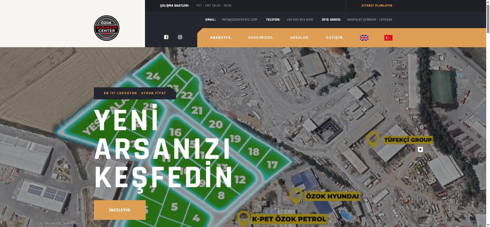 ozokbusinesscenter.com - WebCyNet web sitesi projesi